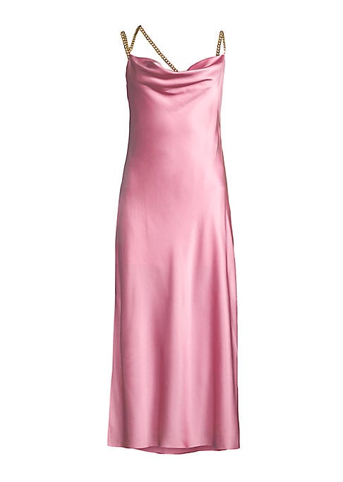Silk Asymmetric Slip Dress