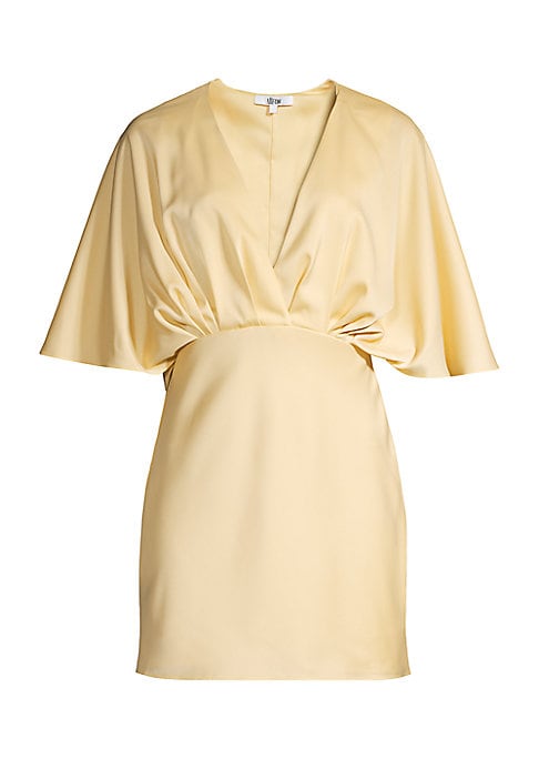 Cape Elegance Mini Dress