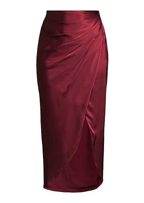 Satin Luxe Midi Skirt