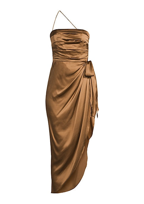 Asymmetric Silk Dress
