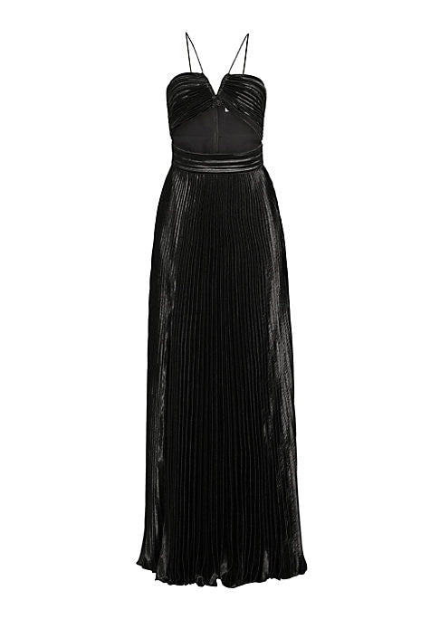 Chic Cut-Out Halter Gown