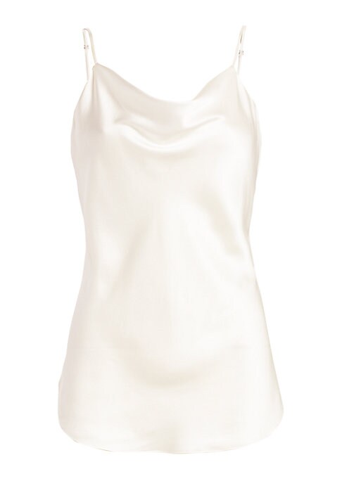Silk Cowl Neck Top