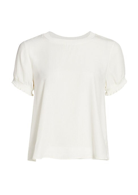 Silk Scallop Blouse