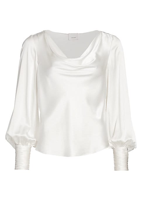Draped Silk Elegance Blouse