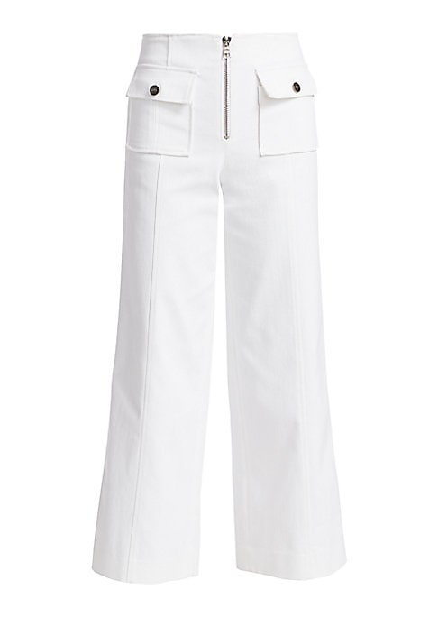 Chic Cropped Wide Trousers