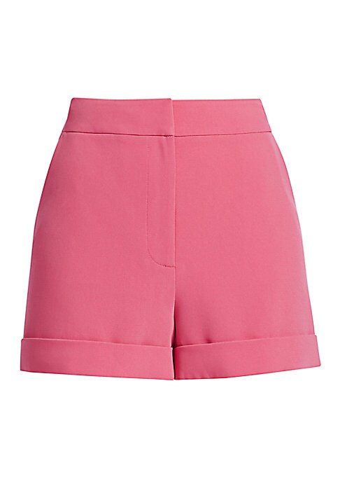 Textured Cuffed Shorts