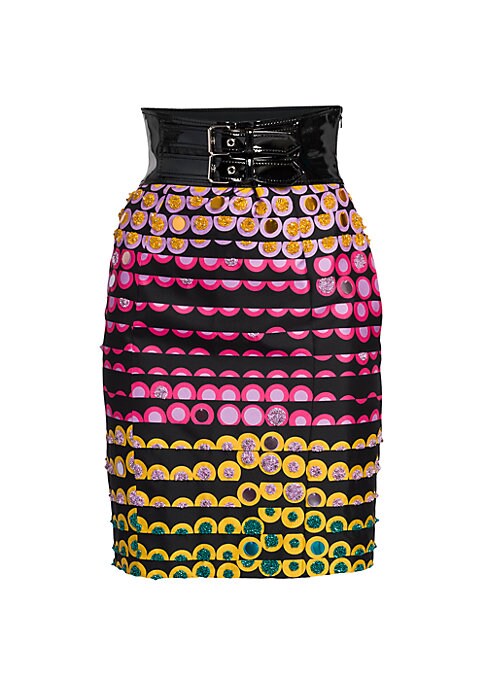 Glitter Dot Silk Skirt