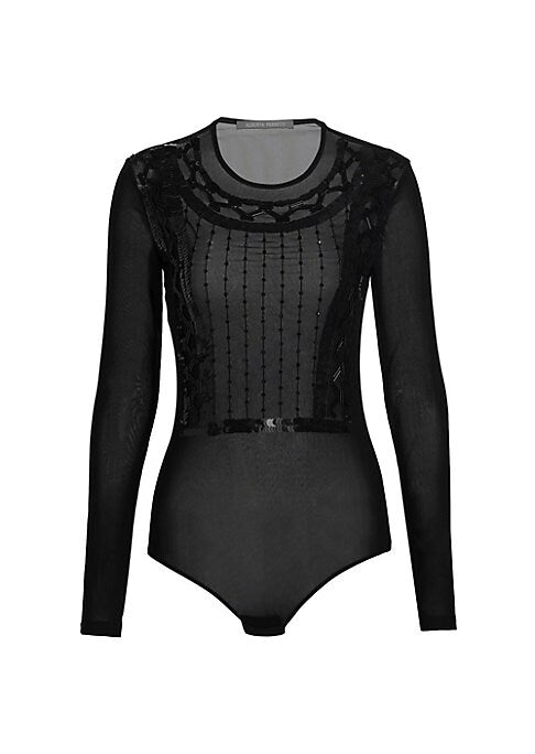 Beaded Tulle Body Top