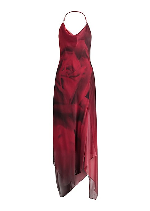 Rose Luxe Midi-Dress