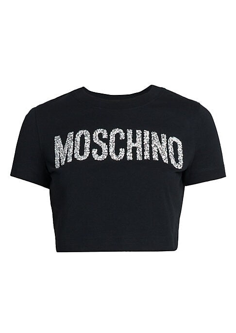 Crystal Logo Crop Tee