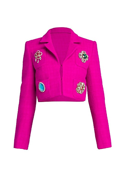 Crystal Cropped Blazer
