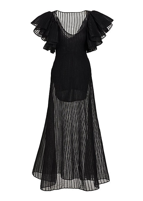 Dramatic Flutter Maxi Dress