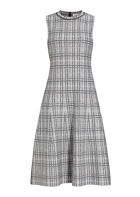Plaid Fit-and-Flare Dress