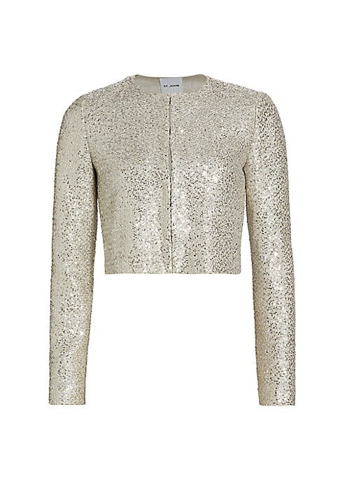 Glimmer Knit Sequin Jacket