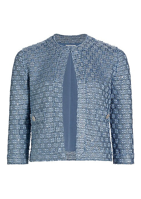 Metallic Knit Blazer