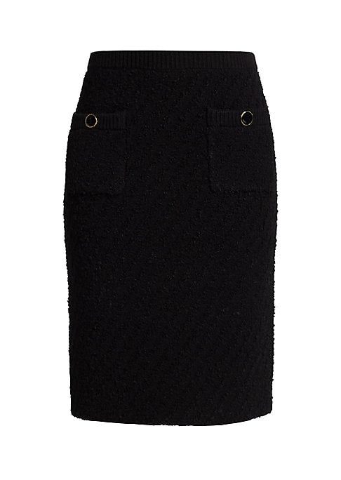 Chic Textured Pencil Skirt