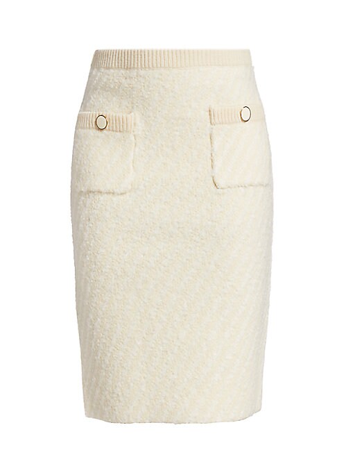 Textured Knit Pencil Skirt