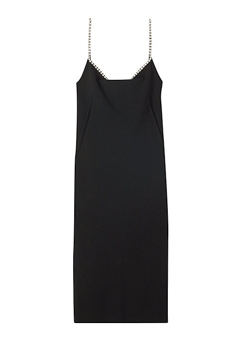Crystal Elegance Midi Dress