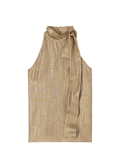 Glistening Tie-Back Top