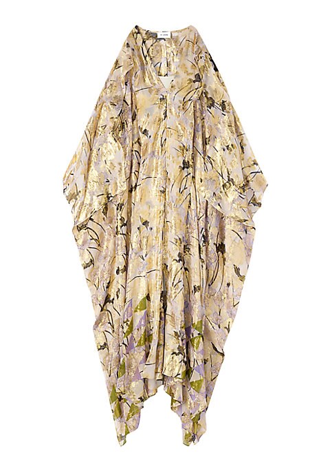 Gleaming Floral Caftan Cut