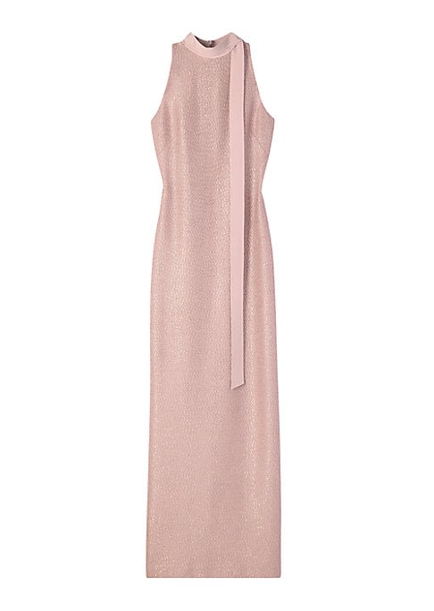 Glistening Silk Column Gown