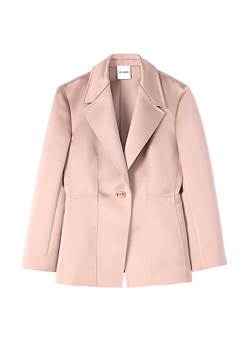 Chic Satin Button Jacket