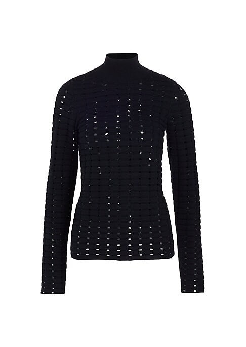 Geometric Knit Turtleneck