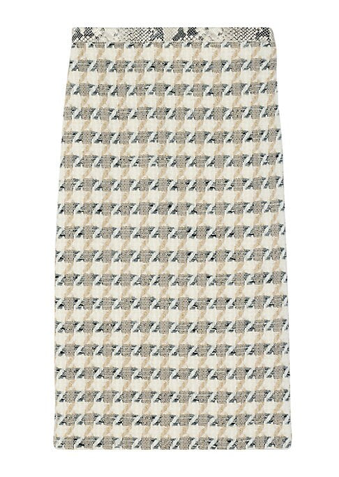 Chic Houndstooth Skirt