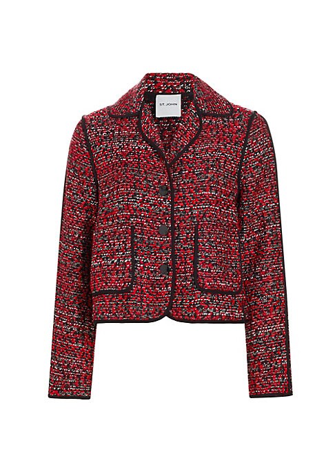 Chic Piped Trim Jacket