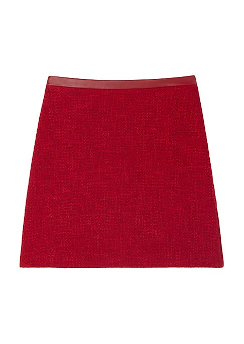 Chic A-Line Tweed Skirt