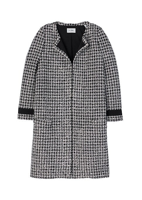 Metallic Houndstooth Charm Jacket