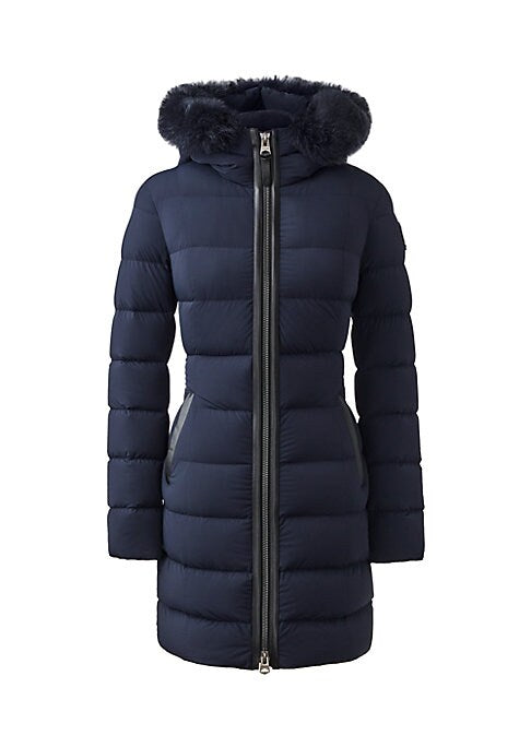 Shearling Luxe Down Coat