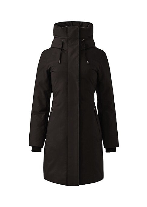 Oversized Leather Puffer Coat
