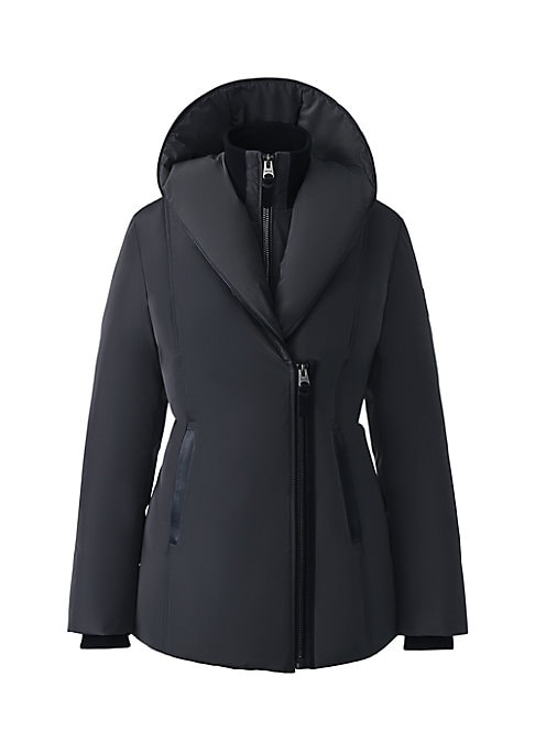 Sleek Asymmetric Down Jacket