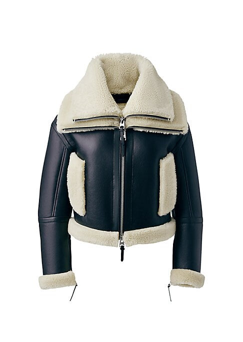 Shearling Luxe Leather Jacket