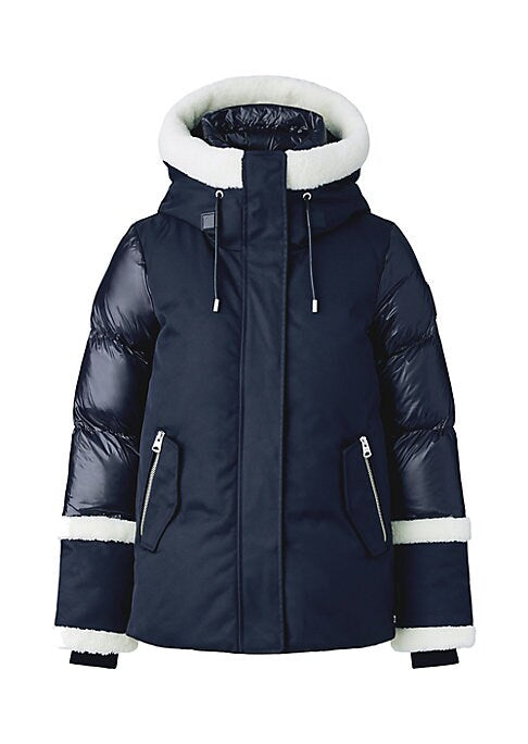 Shearling & Twill Luxe Jacket