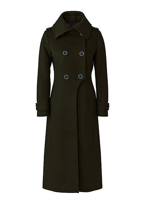 Chic Wool Double-Breasted Coat