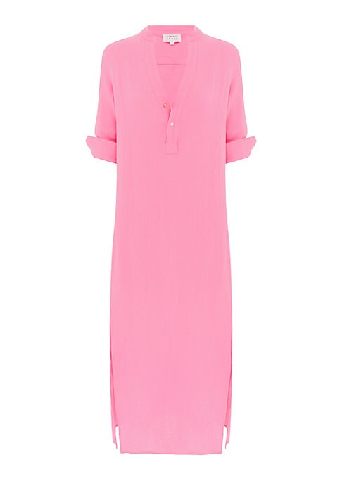 Chic Cotton Button Dress