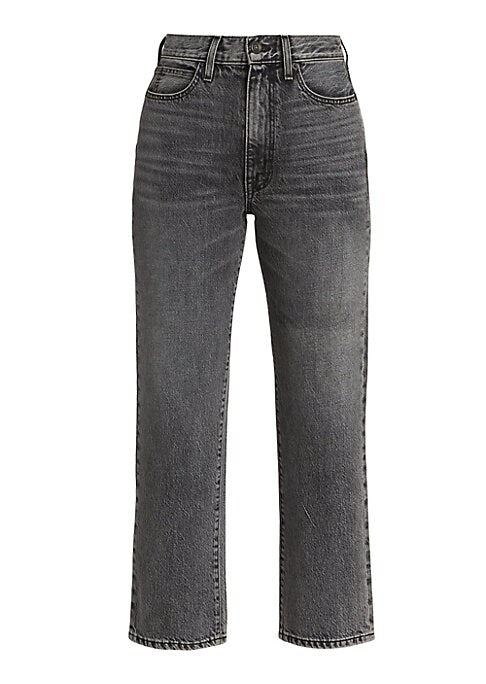 Cropped High-Rise Denim Jeans