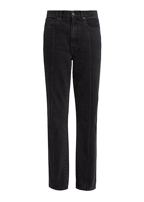 Pintuck High-Waisted Jeans