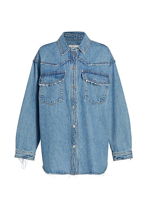 Frayed Denim Overshirt