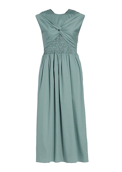 Twisted Elegance Midi Dress