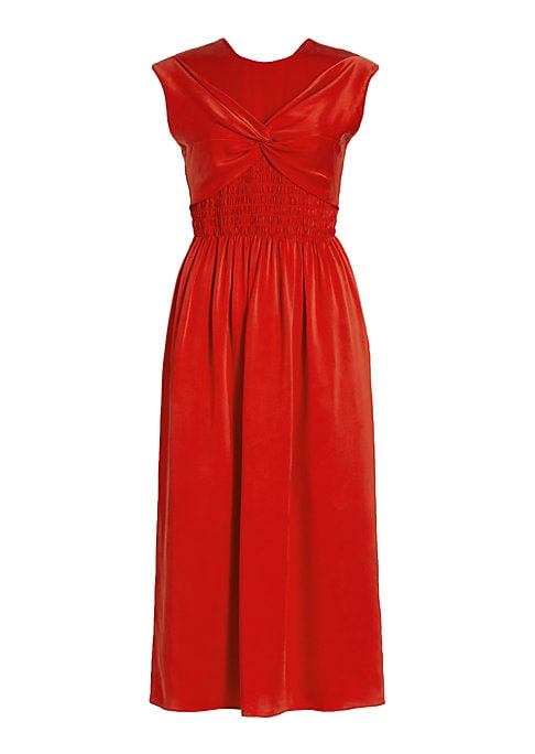 Twisted Elegance Midi Dress