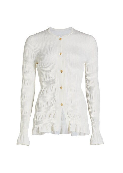 Crinkled Luxe Cardigan