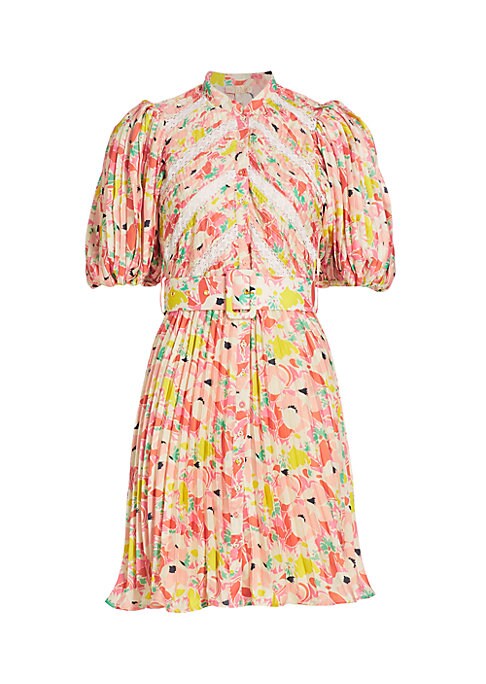 Floral Lace Puff Dress
