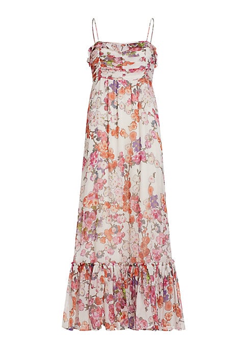 Blooming Chiffon Maxi Dress