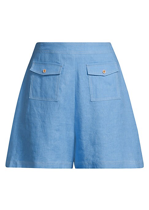 Breezy Linen Wide Shorts