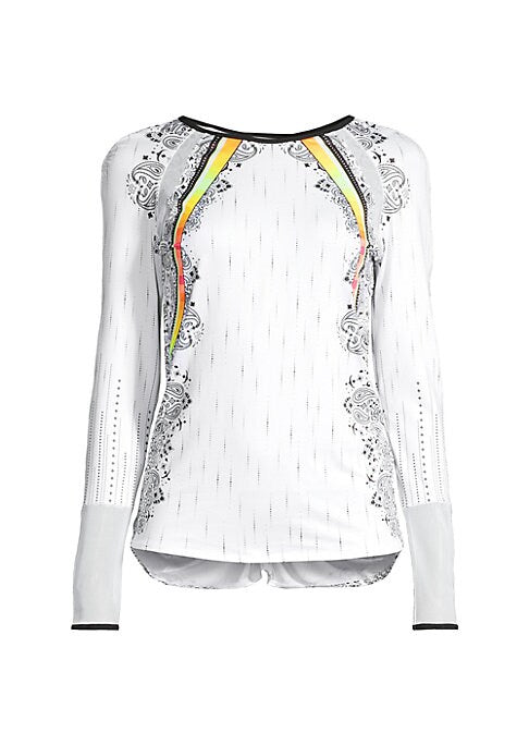 Chic Paisley Jersey Top