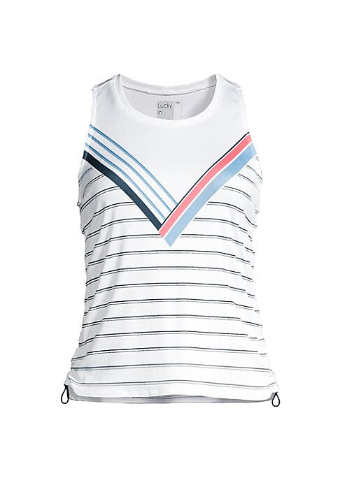 Ribbed Drawstring Crop Tank