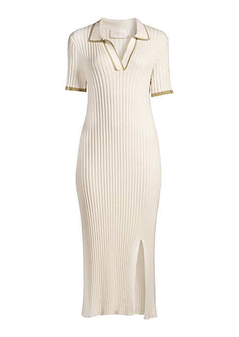 Chic Knit Polo Dress